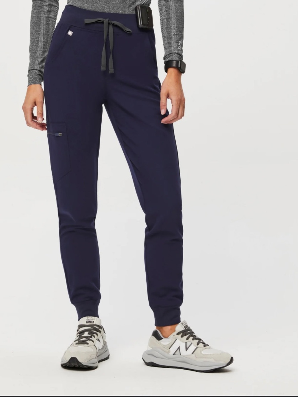 Figs Womens Navy Blue Zamora Jogger Scrub Pants Size Small Medical Nursing
